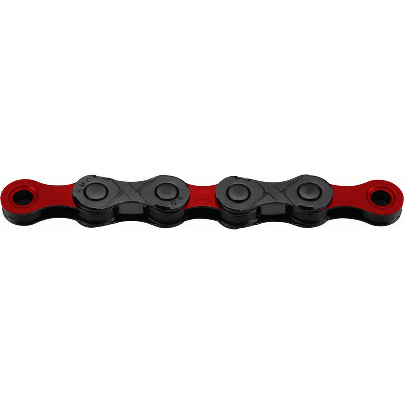Afbeelding laden in galerijviewer, KMC Fietsketting DLC 12 126 schakels - Rood Zwart - 272g
