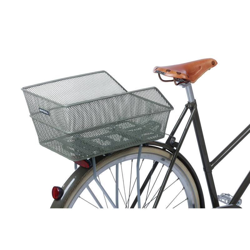 Afbeelding laden in galerijviewer, Basil Cento - fietsmand - achterop - olive green
