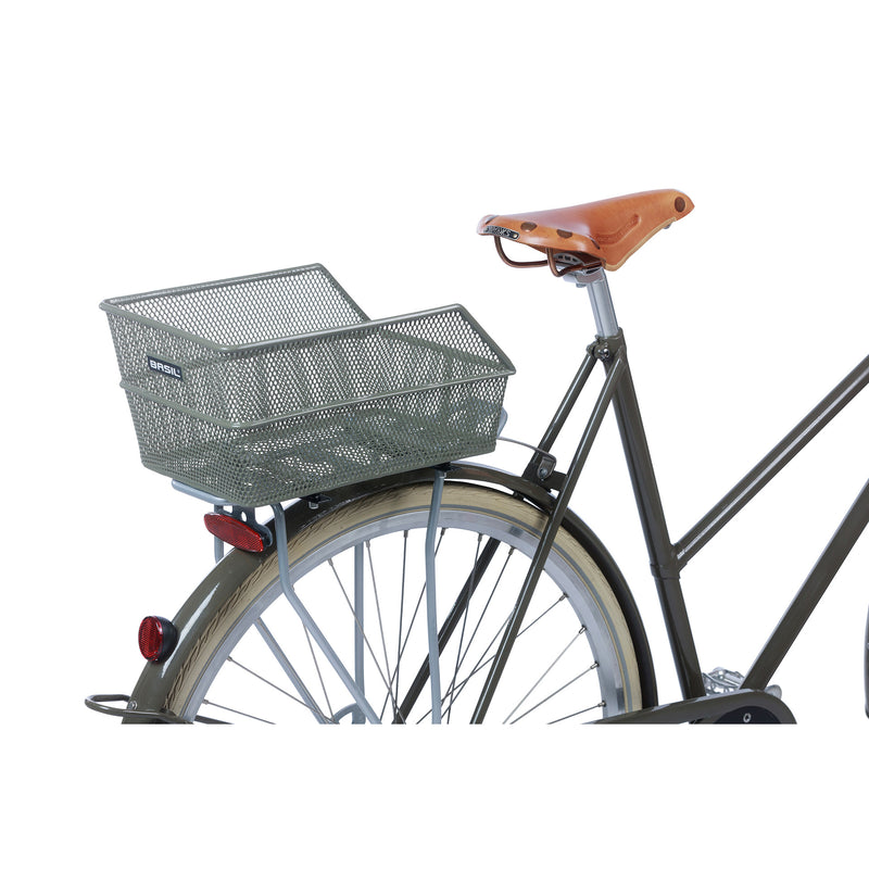 Afbeelding laden in galerijviewer, Basil Cento S - fietsmand - achterop - olive green
