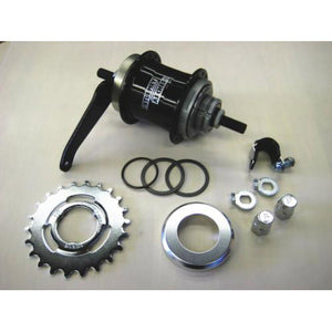 Sturmeyarcher achternaaf 116 mm vaste as 160 mm terugtraprem 32gts sturmey archer s2c 2s kick shift zwart city
