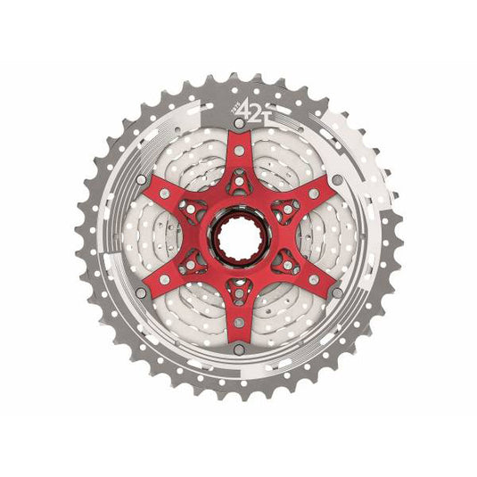 SunRace csmx8 cassette 11 speed 11-42 tands zilver in box