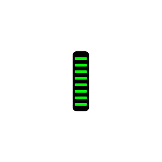 Rrp proguard cable tie - front - sticker - max protection - neon green