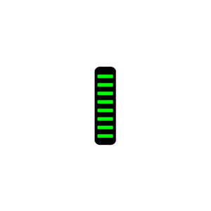 Rrp proguard cable tie - front - sticker - standard - neon green