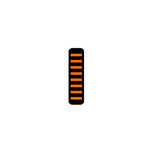 Rrp proguard cable tie - front - sticker - standard - orange