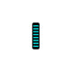 Rrp proguard cable tie - front - sticker - mini - turquoise
