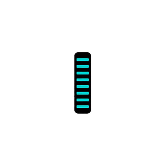 Rrp proguard cable tie - front - sticker - standard - turquoise