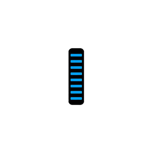 Rrp proguard cable tie - rear - sticker - cyan