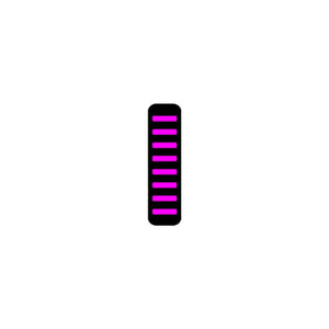 Rrp proguard cable tie - rear - sticker - magenta
