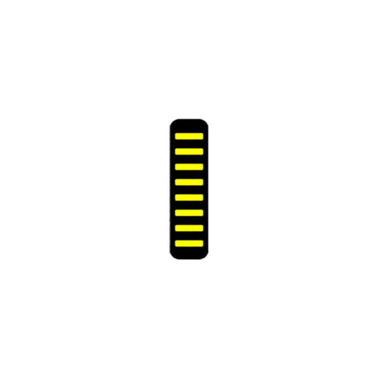 Rrp proguard cable tie - rear - sticker - yellow