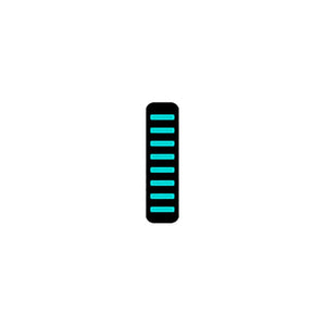Rrp proguard bolt on v1 - front - sticker - standard - turquoise