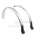 Eurofender Spatbordset Snello 28 x 51 mm zilver