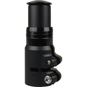 adapter 28,6 50 28,6 mm mat zwart