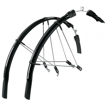 Sks spatbordset raceblade long 2 kunststof zwart 28inch 25mm