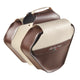 Monte grappa dubbele tas 17,5l fashion skay donkerbruin cream