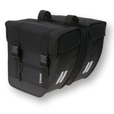 Basil tour xl dubbele tas 40-liter zwart 17016