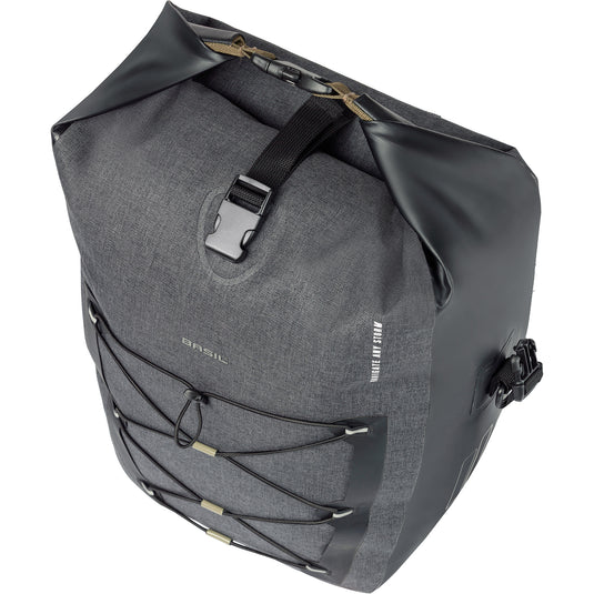Basil Navigator Storm MIK SIDE fietstas - sportieve en functionele enkele fietstas - zwart - 100% waterdicht