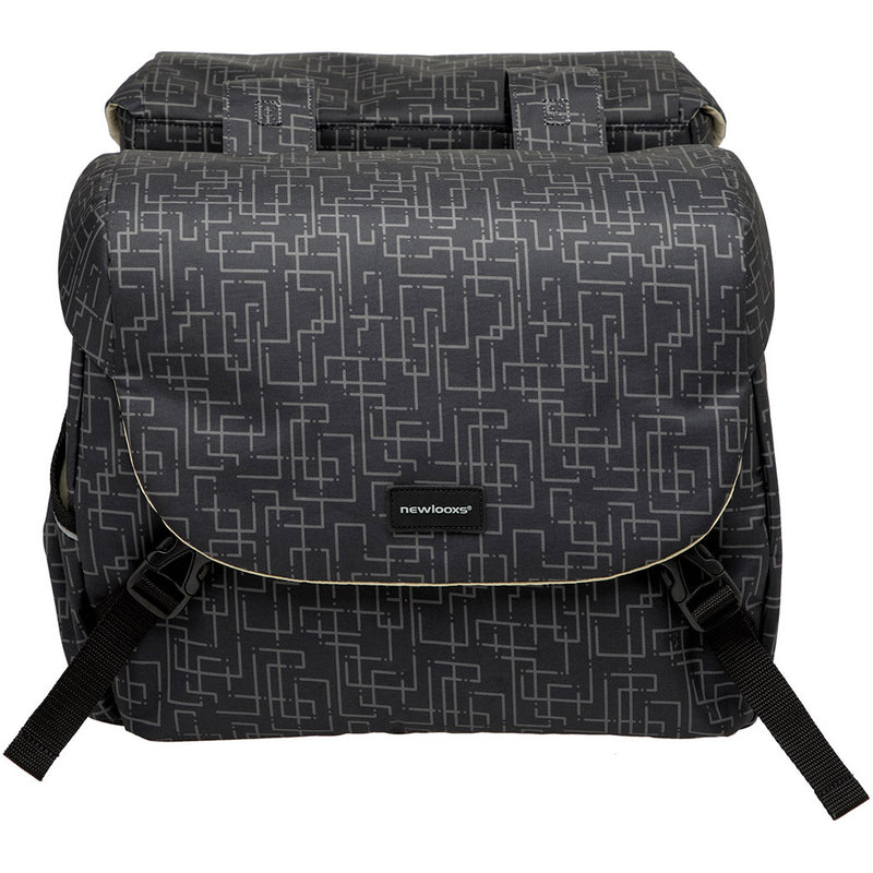 Afbeelding laden in galerijviewer, Mondi Joy Dubbele Fietstas - Waterafstotend Polyester - Zwart - 38L
