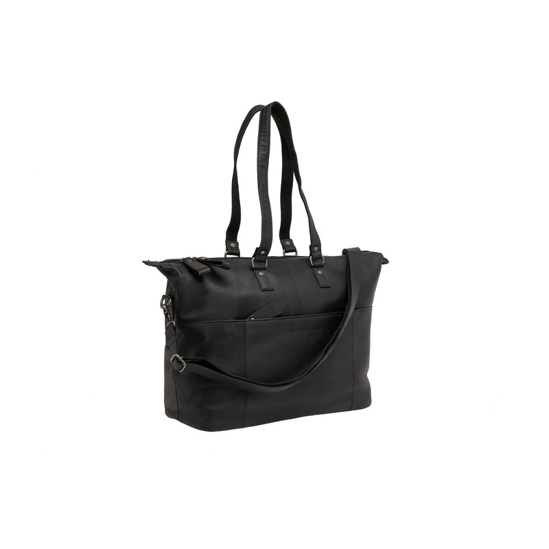 Afbeelding laden in galerijviewer, Newlooxs Verla laptop tas 21L leer black
