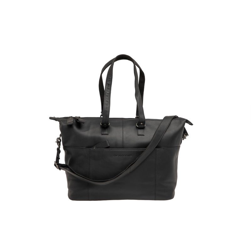 Afbeelding laden in galerijviewer, Newlooxs Verla laptop tas 21L leer black
