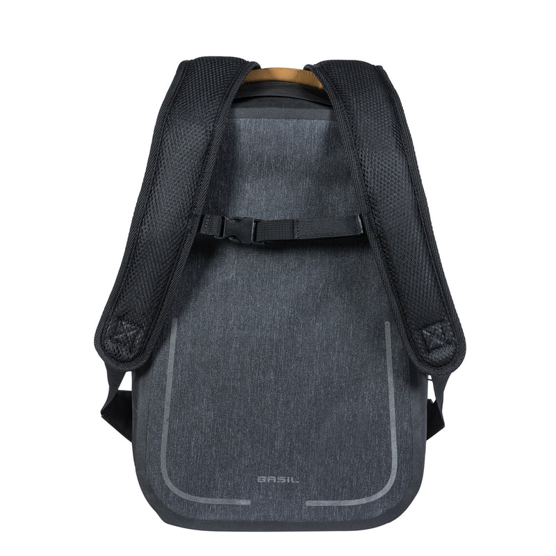 Afbeelding laden in galerijviewer, Basil Urban Dry Backpack - waterdichte fietsrugzak - grijs
