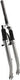 Vork verend 28 inch draad 1.1 8 zwart v-brake rollerbrake