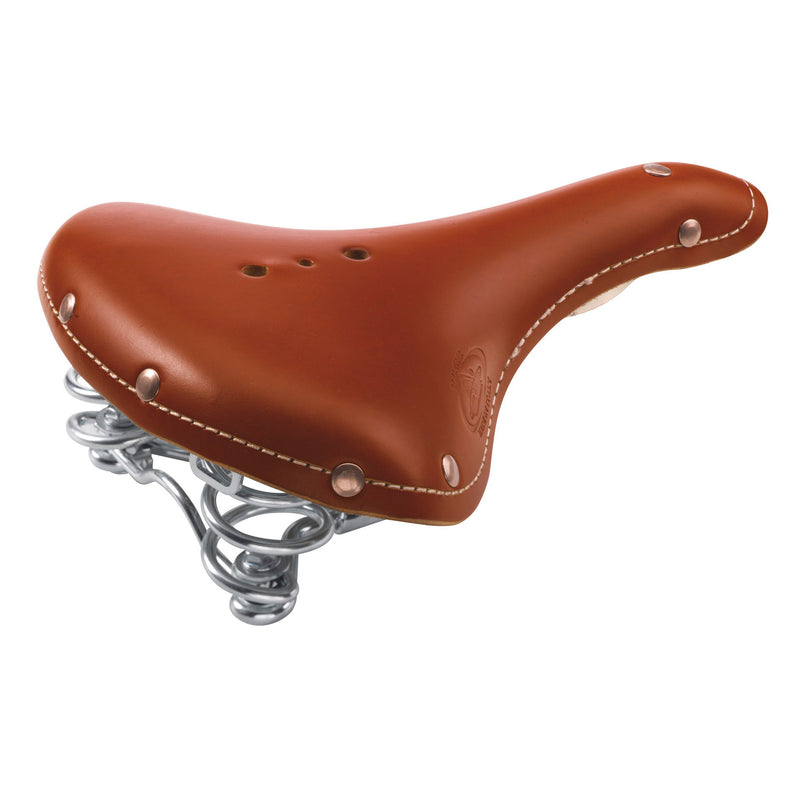 Afbeelding laden in galerijviewer, Monte grappa zadel m veer old frontiers classic leer cognac
