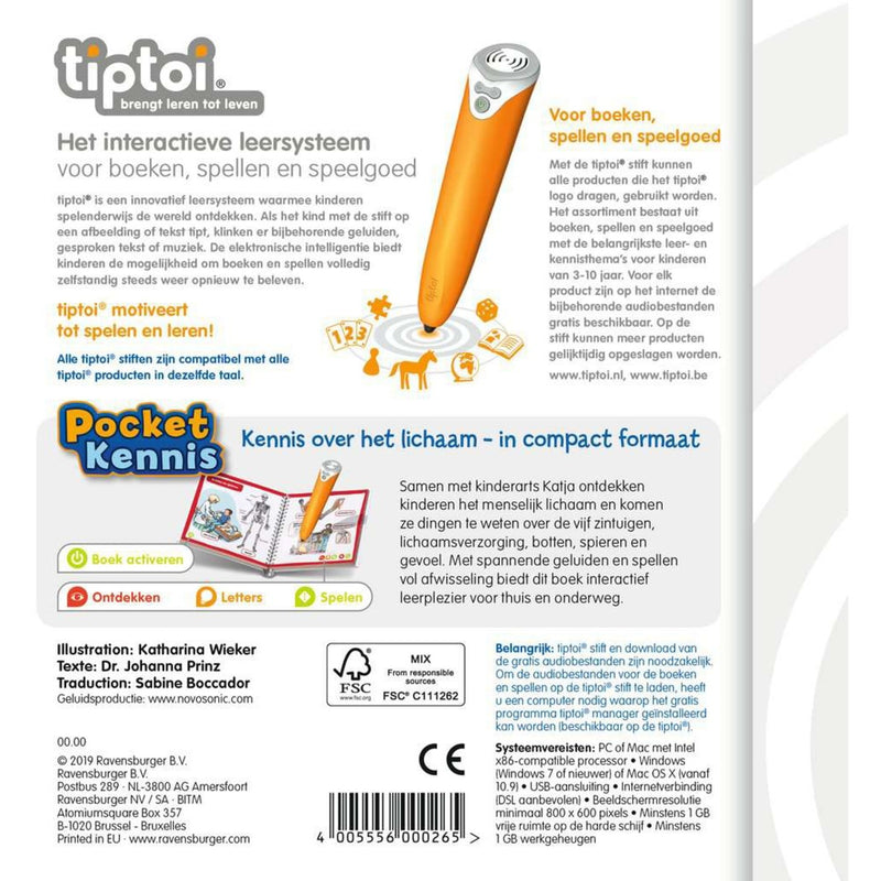 Afbeelding laden in galerijviewer, Ravensburger Tiptoi Pocket Kennis Het Lichaam
