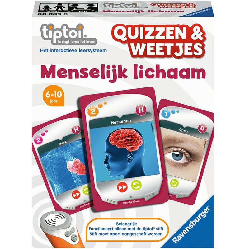 Afbeelding laden in galerijviewer, Ravensburger Tiptoi Quizzen Weetjes Menselijk lichaam
