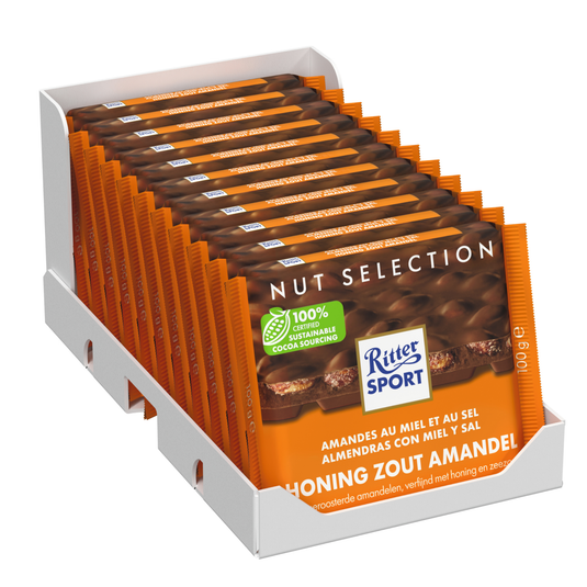 Ritter sport honing zout amandel (11x 100gr)