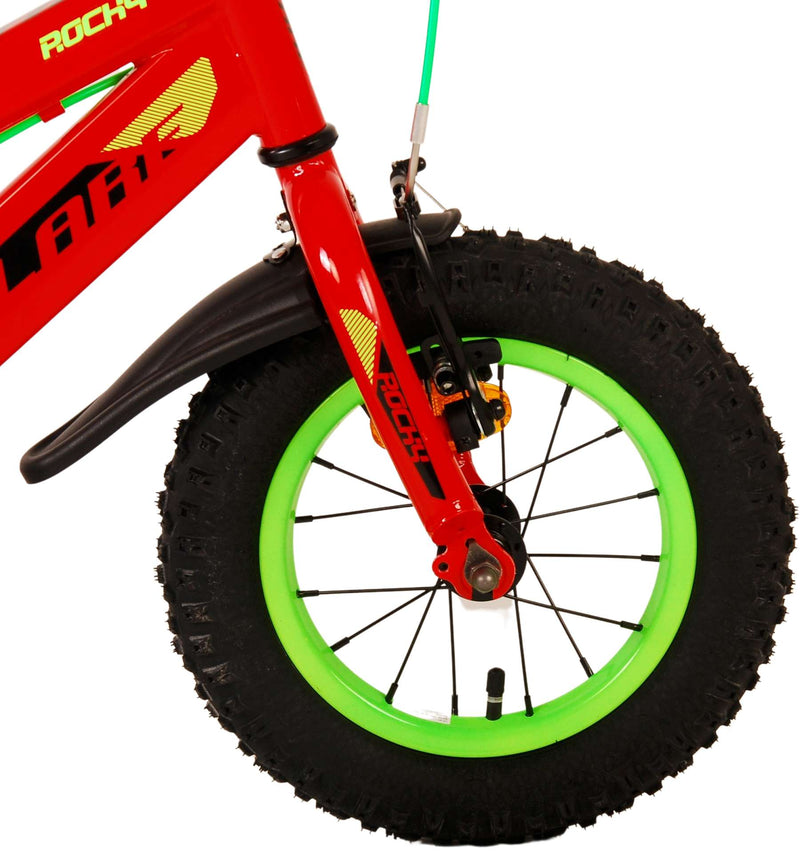 Afbeelding laden in galerijviewer, Volare Rocky Kinderfiets Jongens 12 inch Rood Twee handremmen
