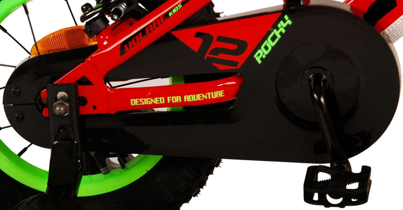 Afbeelding laden in galerijviewer, Volare Rocky Kinderfiets Jongens 12 inch Rood Twee handremmen
