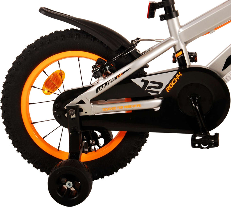 Afbeelding laden in galerijviewer, Volare Rocky Kinderfiets Jongens 14 inch Grijs Twee handremmen
