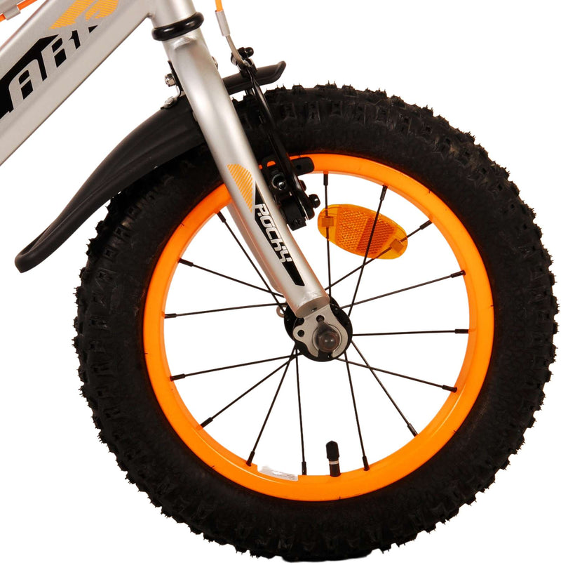 Afbeelding laden in galerijviewer, Volare Rocky Kinderfiets Jongens 14 inch Grijs Twee handremmen
