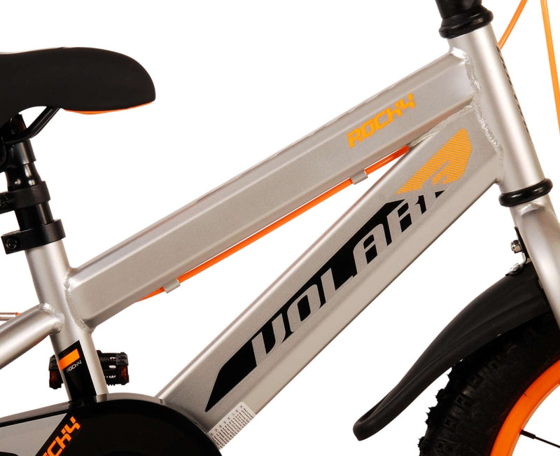 Afbeelding laden in galerijviewer, Volare Rocky Kinderfiets Jongens 14 inch Grijs Twee handremmen

