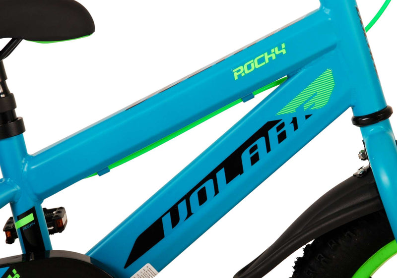 Afbeelding laden in galerijviewer, Volare Rocky Kinderfiets Jongens 14 inch Groen Twee handremmen
