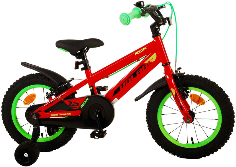 Afbeelding laden in galerijviewer, Volare Rocky Kinderfiets Jongens 14 inch Rood Twee handremmen
