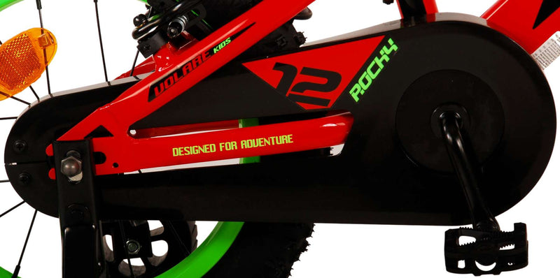 Afbeelding laden in galerijviewer, Volare Rocky Kinderfiets Jongens 14 inch Rood Twee handremmen
