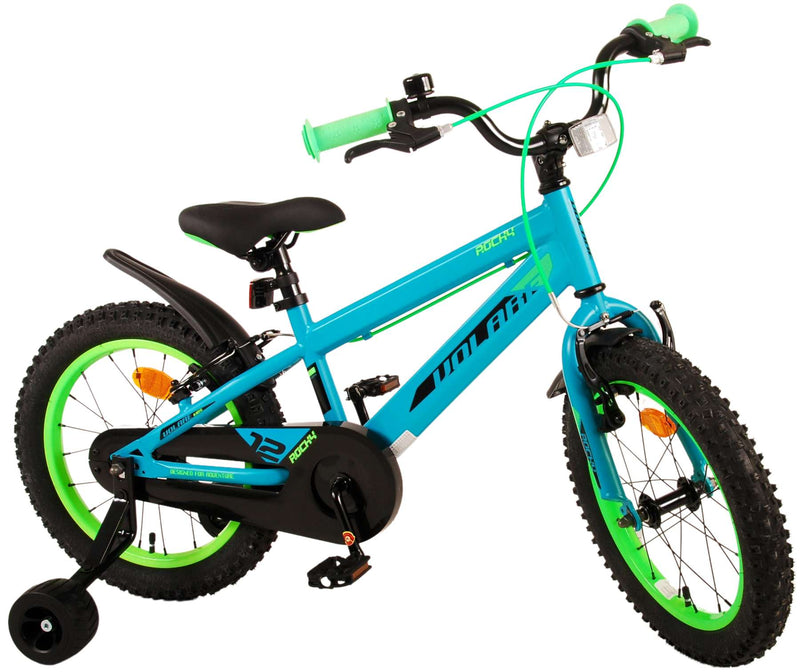 Afbeelding laden in galerijviewer, Volare Rocky Kinderfiets Jongens 16 inch Groen Twee handremmen
