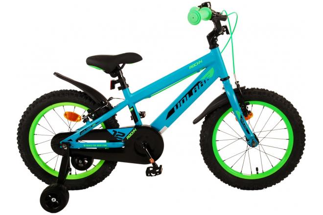 Afbeelding laden in galerijviewer, Volare Rocky Kinderfiets Jongens 16 inch Groen Twee handremmen

