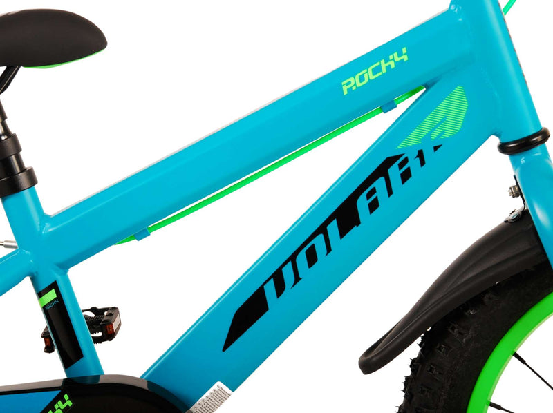 Afbeelding laden in galerijviewer, Volare Rocky Kinderfiets Jongens 16 inch Groen Twee handremmen
