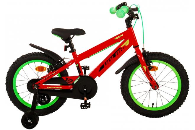 Afbeelding laden in galerijviewer, Volare Rocky Kinderfiets Jongens 16 inch Rood Twee handremmen
