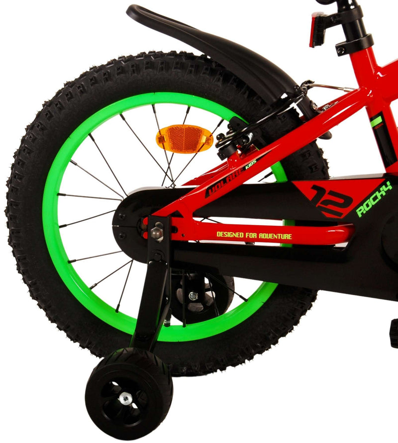 Afbeelding laden in galerijviewer, Volare Rocky Kinderfiets Jongens 16 inch Rood Twee handremmen
