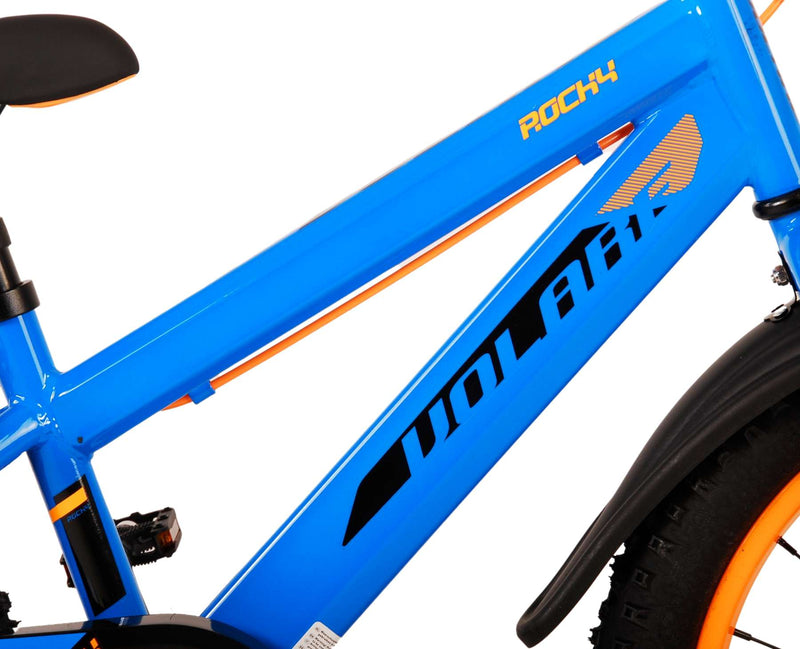 Afbeelding laden in galerijviewer, Volare Rocky Kinderfiets Jongens 18 inch Blauw Twee handremmen
