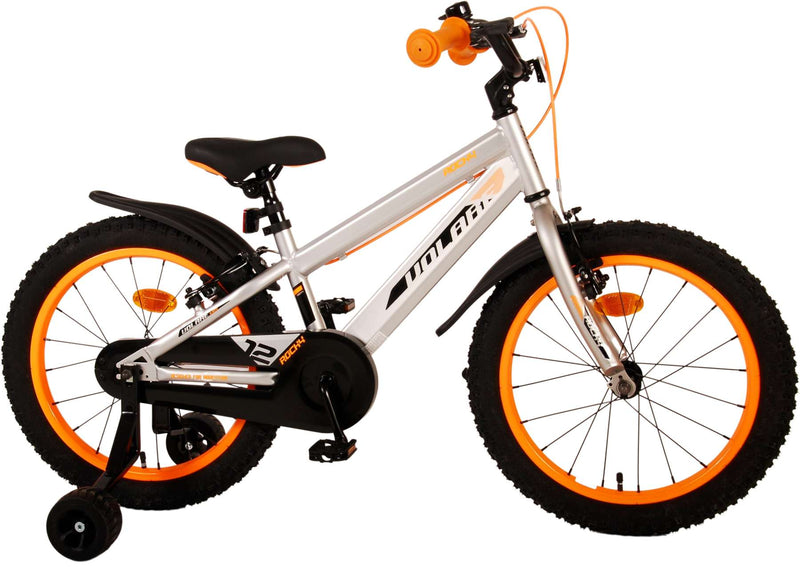 Afbeelding laden in galerijviewer, Volare Rocky Kinderfiets Jongens 18 inch Grijs Twee handremmen
