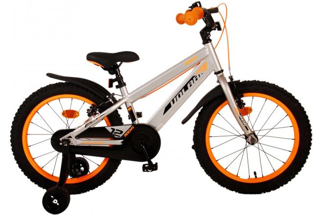 Afbeelding laden in galerijviewer, Volare Rocky Kinderfiets Jongens 18 inch Grijs Twee handremmen

