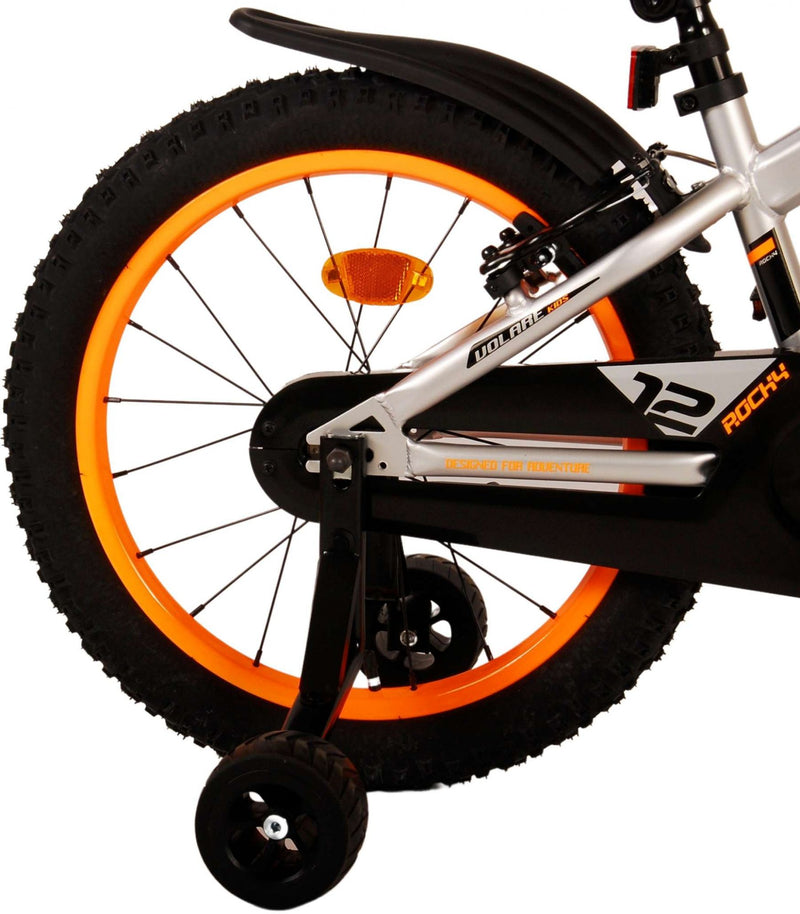 Afbeelding laden in galerijviewer, Volare Rocky Kinderfiets Jongens 18 inch Grijs Twee handremmen

