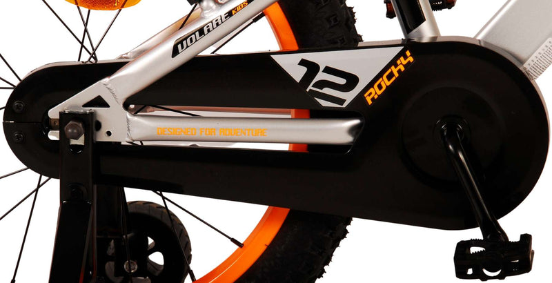 Afbeelding laden in galerijviewer, Volare Rocky Kinderfiets Jongens 18 inch Grijs Twee handremmen
