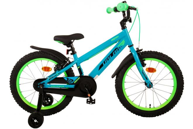 Afbeelding laden in galerijviewer, Volare Rocky Kinderfiets Jongens 18 inch Groen Twee handremmen
