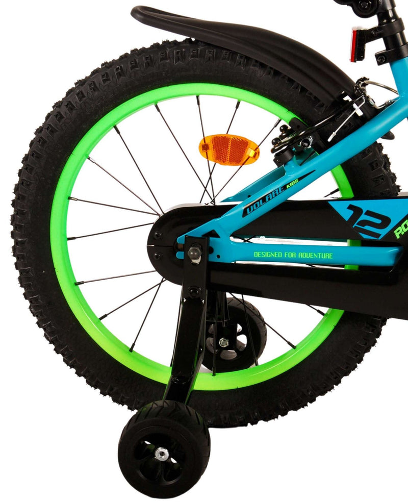 Afbeelding laden in galerijviewer, Volare Rocky Kinderfiets Jongens 18 inch Groen Twee handremmen

