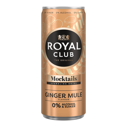 Royal club mocktails ginger mule 0% blik (12x 25cl)